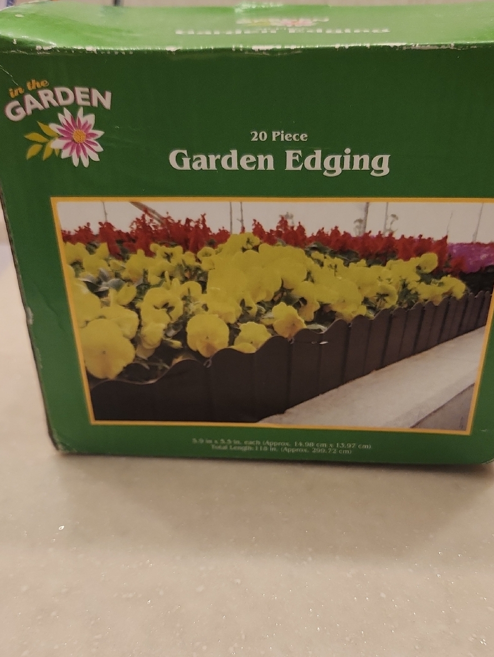 Garden Edging 20-Piece Set in Black - NWOT